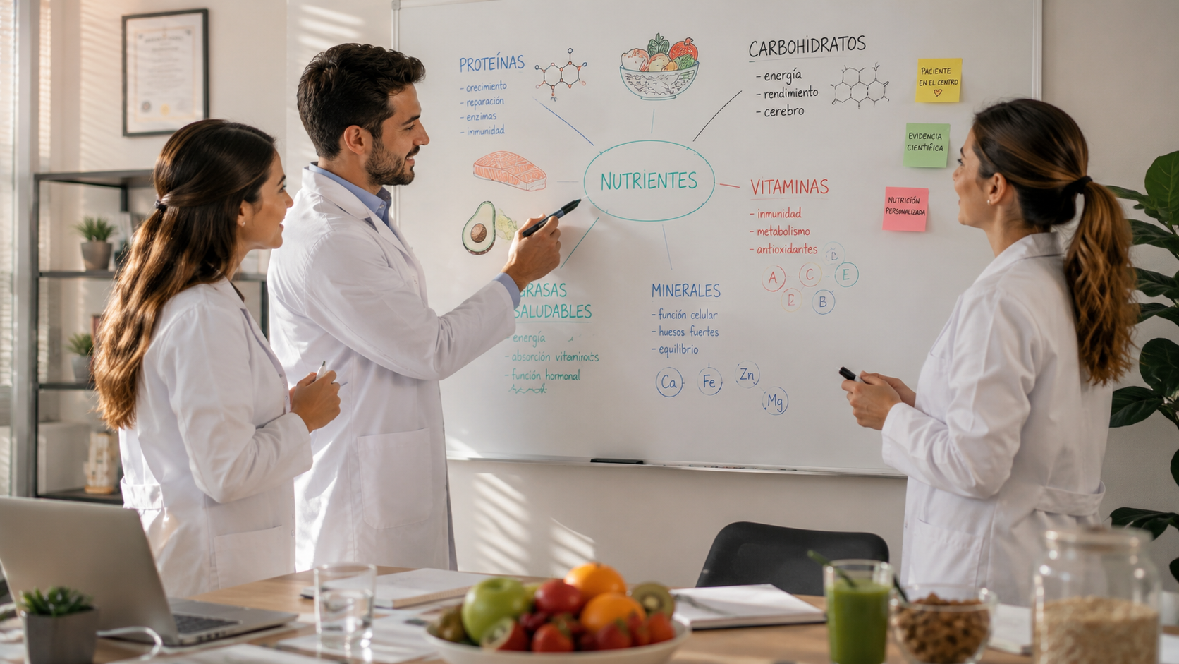 Equipo de nutricionistas Alemfarma desarrollando fórmulas clínicas especializadas